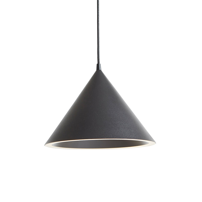 10"/12.5" Diameter 1 Lightweight Conical Hanging Lamp Taavita Stylish Black/Blue Metal Heat Light over Table