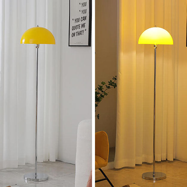 Taavita Vintage Acrylic LED Floor Lamp with Clear Lampshade and Dimmable Light