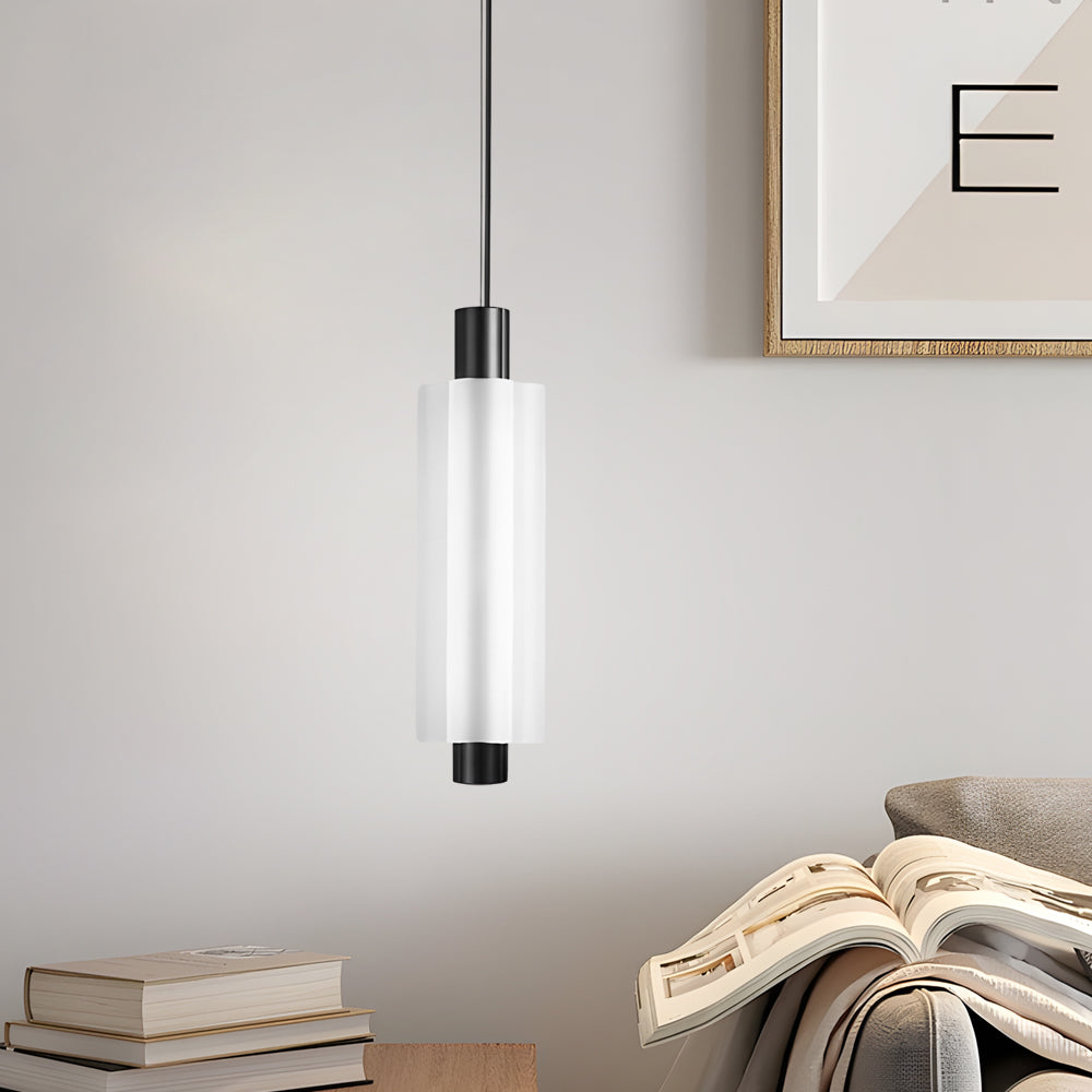 1/2/3 Heads Modern Acrylic Cylinder Pendant Lights: Hanging Lamp in Taavita