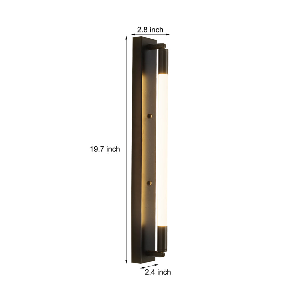 19.68'' LED Wall Lamp Acrylic Tube 1-Light Indoor - Taavita Base
