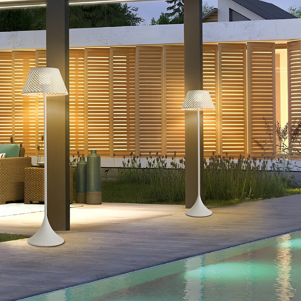 Taavita 1-light Modern Mesh Outdoor Floor Lamp