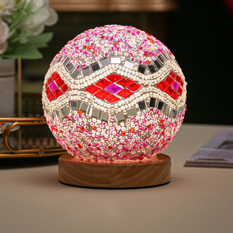 ChromaGlow Mosaic LED Table Lamp for Inviting Ambiance