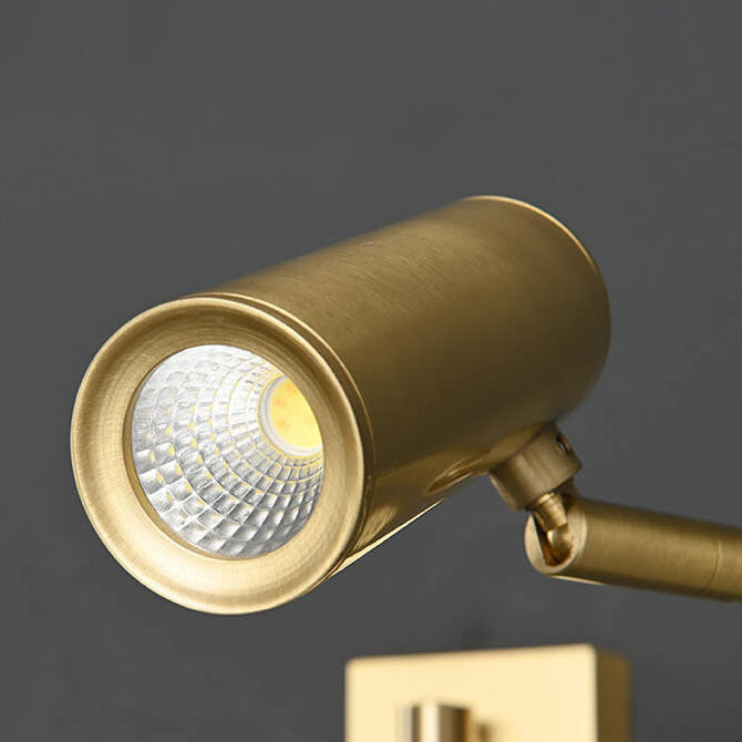 Taavita Luxury Copper Rotatable Eye Protection Reading LED Wall Lamp