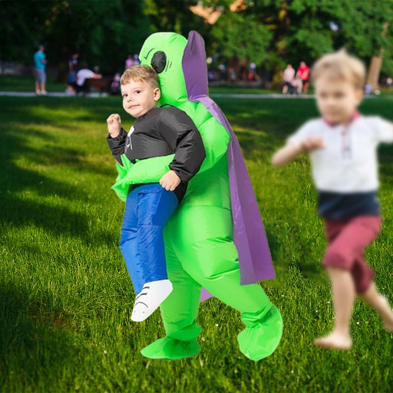 Inflatable Alien Costume with Crown Detail for Halloween Parties