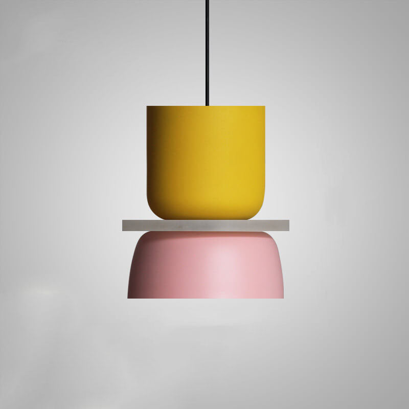 LED Pendant Lamp | Colorful Nordic Macaron Design | Metal Shade | Energy Saving