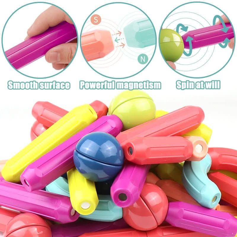 MagnaBlox Magnetic Building Sticks for Creative Exploration
