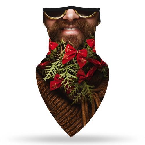 2 Pcs Funny Ugly Christmas Masks Neck Gaiters