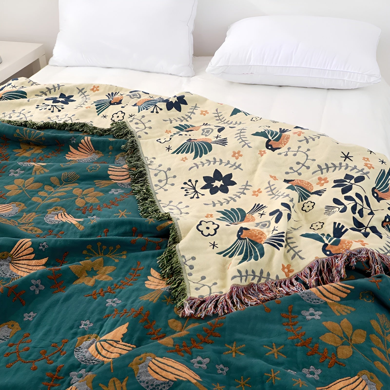 Boho Blanket | Reversible | Soft and Breathable | Cotton