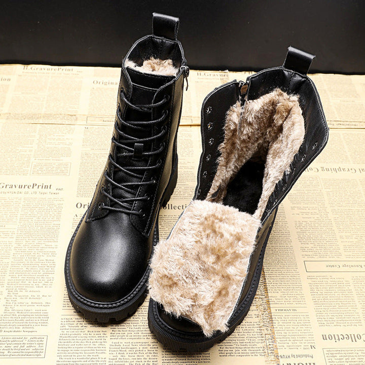 Women’s Winter Boots | Synthetic Leather & Memory Foam Sole | Non-Slip Traction | Warm & Stylish Design