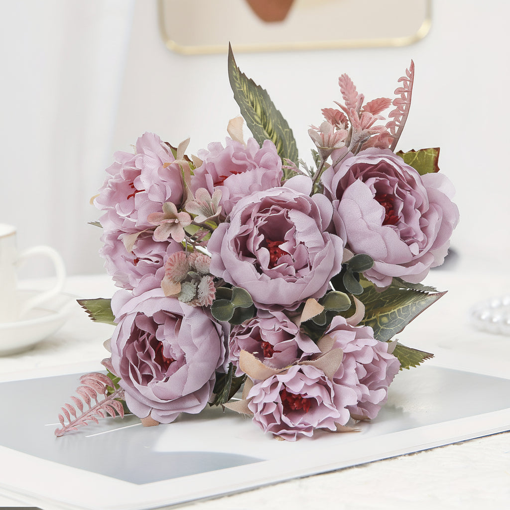 Elegant Peony Bouquet for Mother's Day Home Styling
