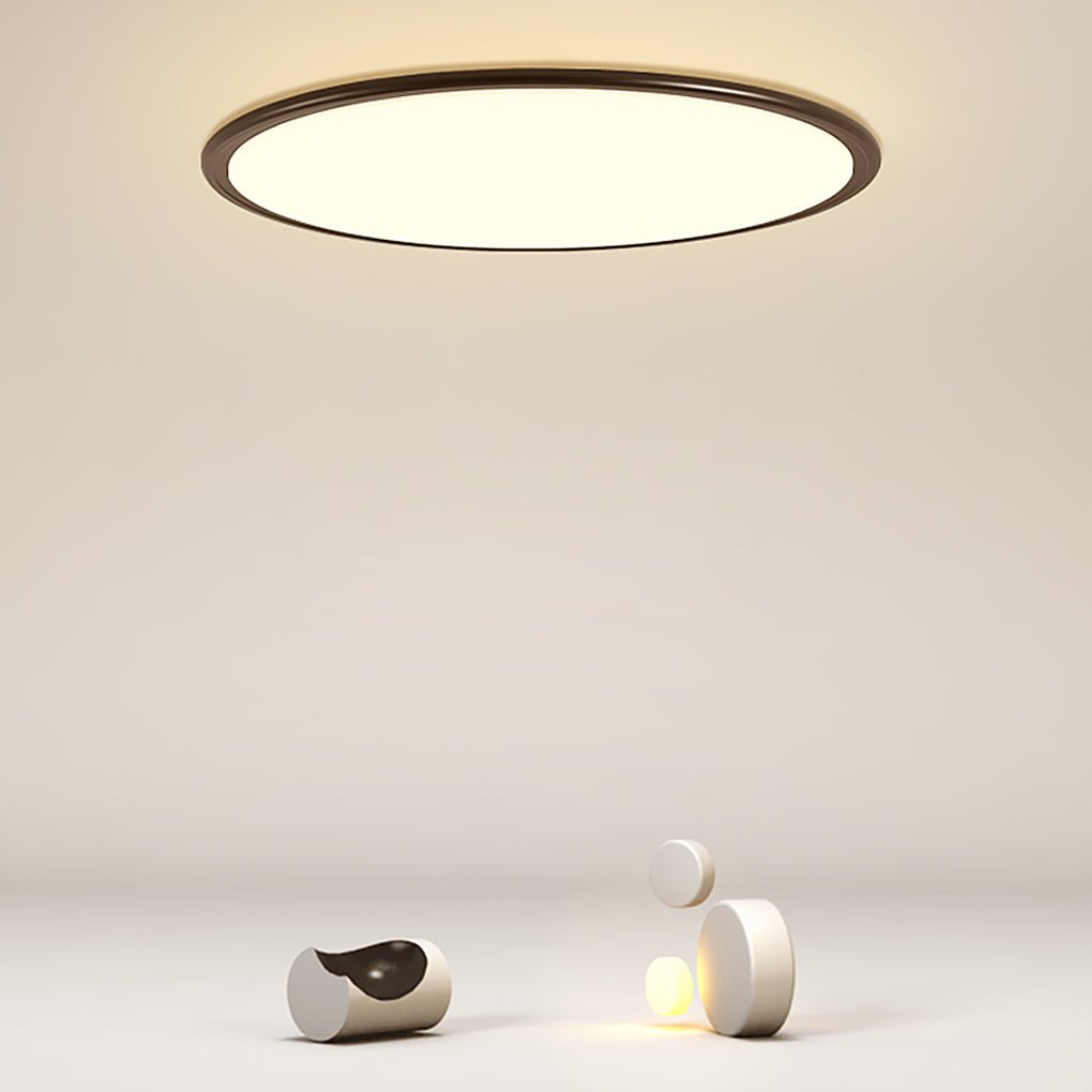 16'' Modern LED Ultrathin White Black Flush Mount Lights Circle Ceiling Lights - Dazuma