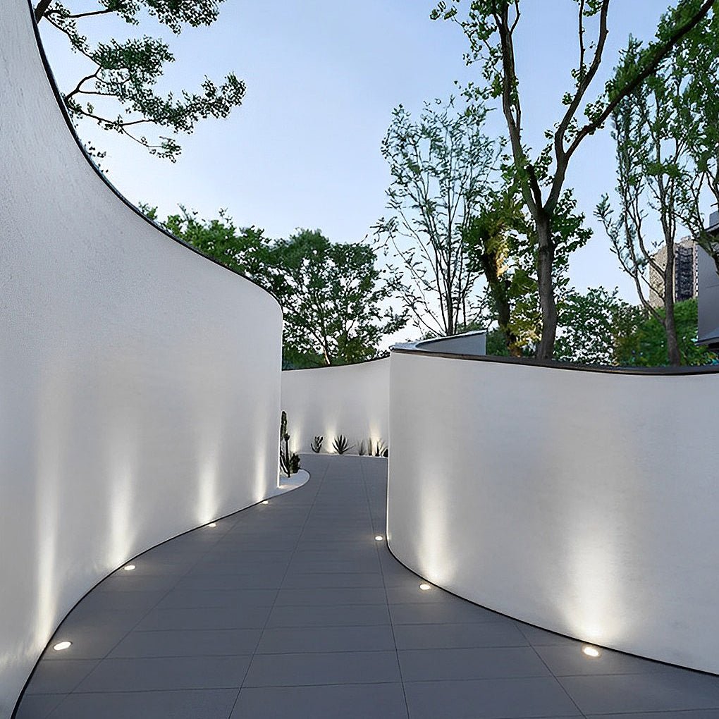 16 Pcs LED Recessed Deck Stair Lights Outdoor Step Lights Garden Lights In-ground Lights - Dazuma