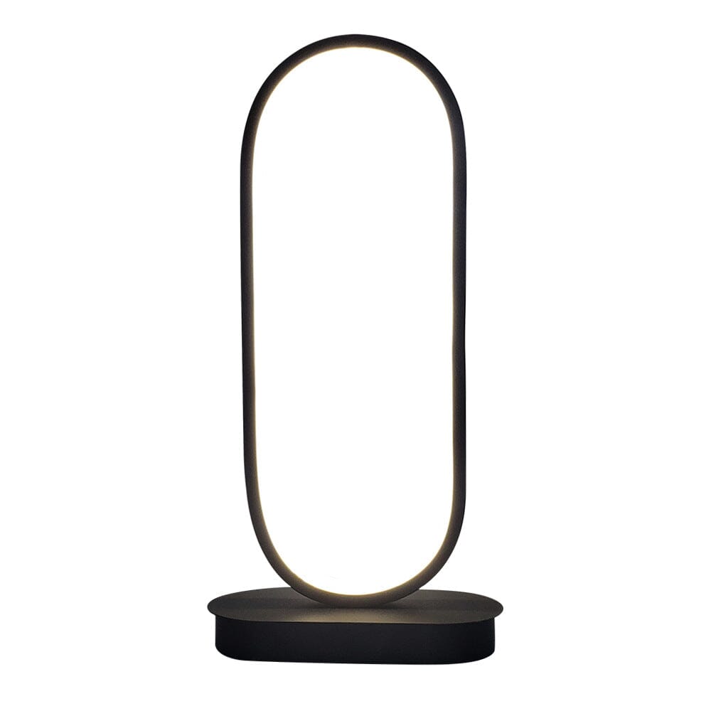 Sleek Iron Oval Table Lamp for Modern Living Spaces