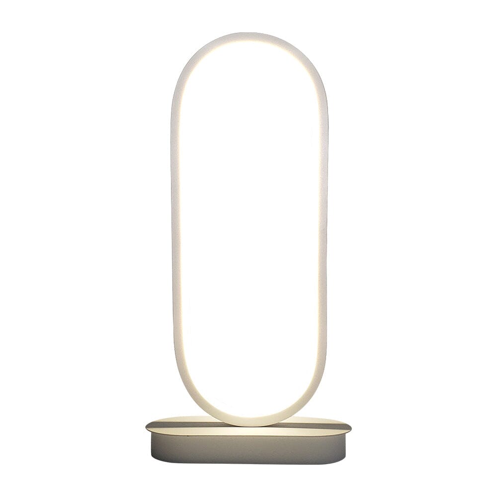 Sleek Iron Oval Table Lamp for Modern Living Spaces