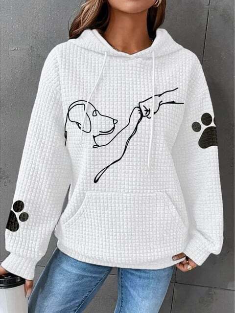 Women’s Hoodie | Quilted Fleece with Kangaroo Pocket & Adjustable Hood | Soft, Warm & Comfortable Fit