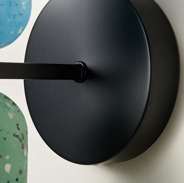 Modern Marble Wall Clock Design 1-Light Wall Lamp for Bathroom, Mirror Cabinet, Vanity Table