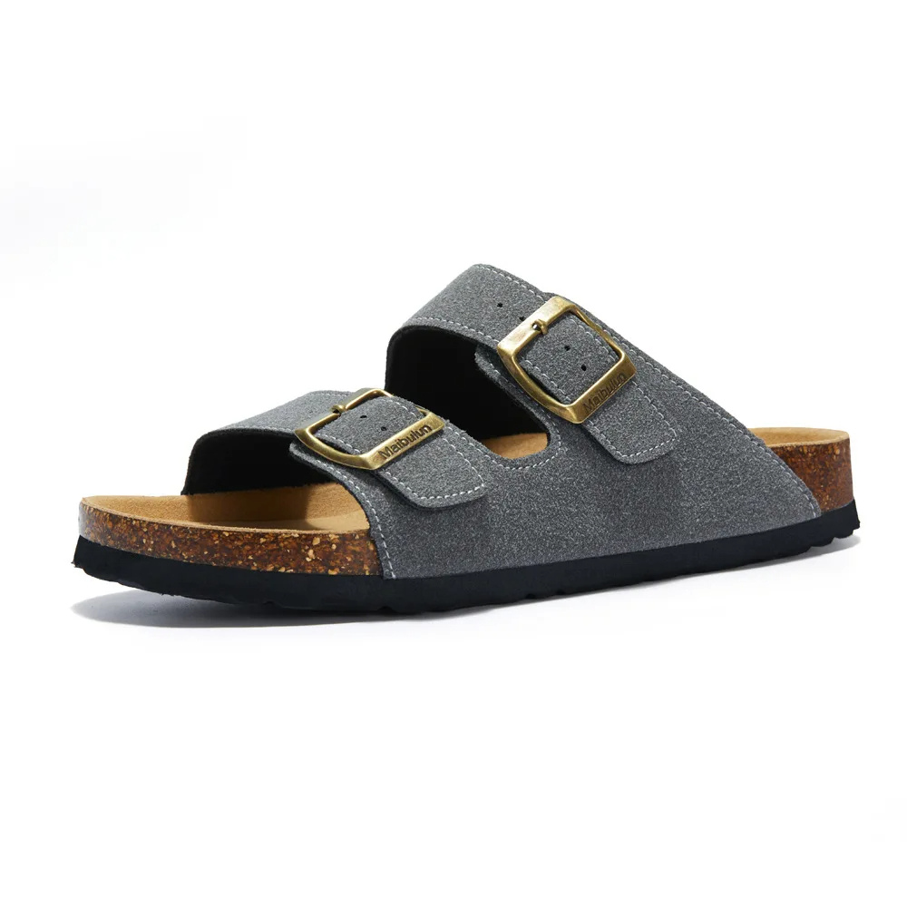 Orthopedic Sandals | Cork Footbed & Dual Buckle Straps | Casual Comfort & Support