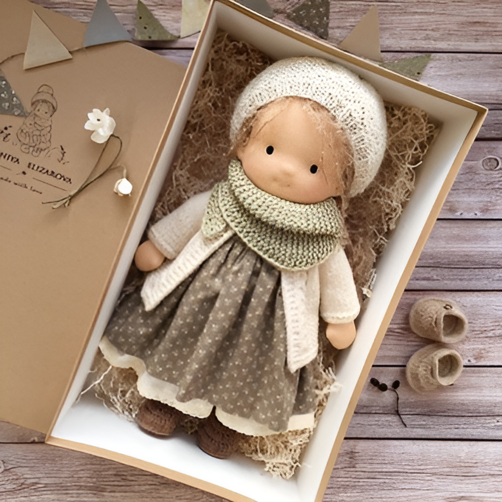 Enchanting Natural Fabric Companion Doll
