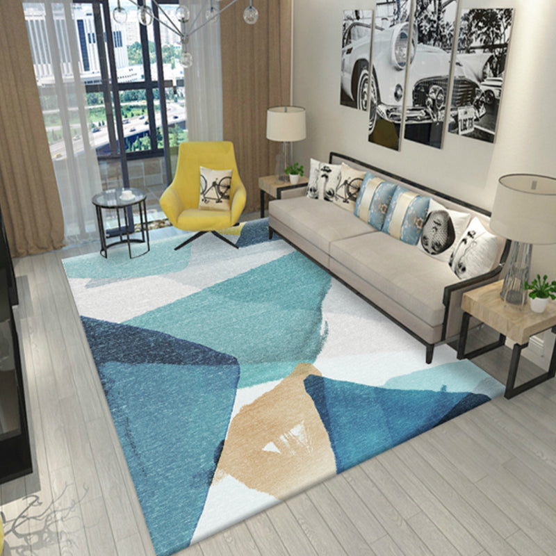Colorblock Geometric Living Room Rug Polyester Novelty Abstract Rug Washable Pet Friendly Carpet Clearhalo 'Area Rug' 'Modern' 'Rugs' Rug' 1716436