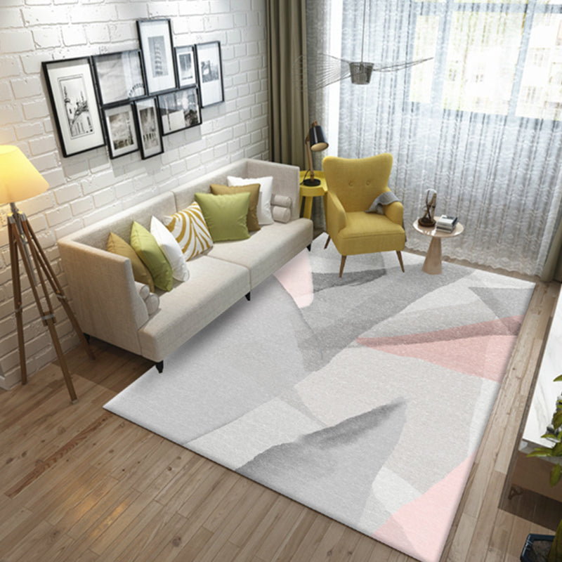 Colorblock Geometric Living Room Rug Polyester Novelty Abstract Rug Washable Pet Friendly Carpet Clearhalo 'Area Rug' 'Modern' 'Rugs' Rug' 1716439