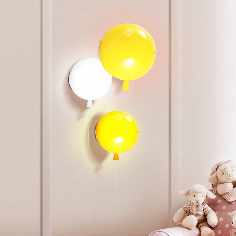 Taavita, balloon-shaped wall lamps - glass wall light for baby bedroom and corridor
