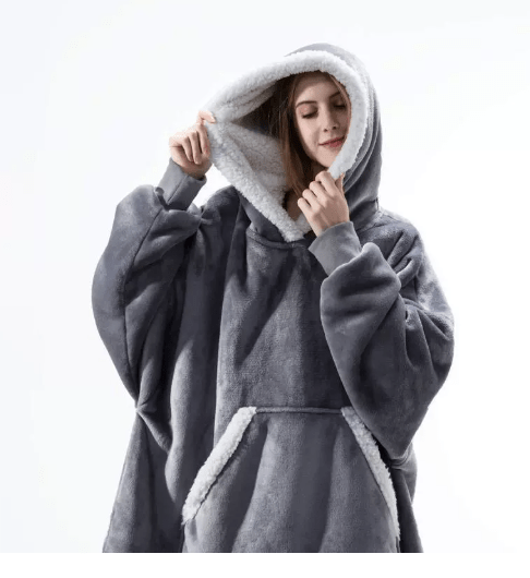 SnugWear Fleece Hoodie Blanket for Ultimate Warmth