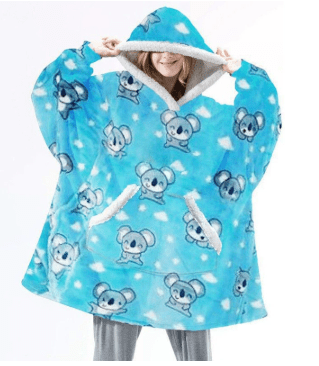 SnugWear Fleece Hoodie Blanket for Ultimate Warmth