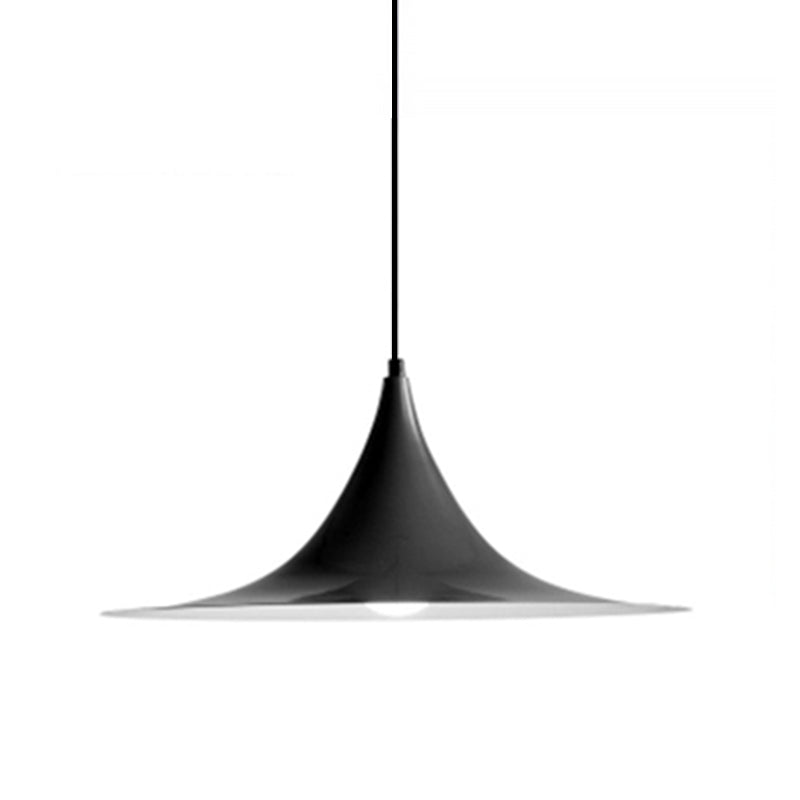 16"/19" W Taavita Simplicity Metal 1 Bright Black/Gray/White Hanging Light - Modern Design with Multiple Color Options