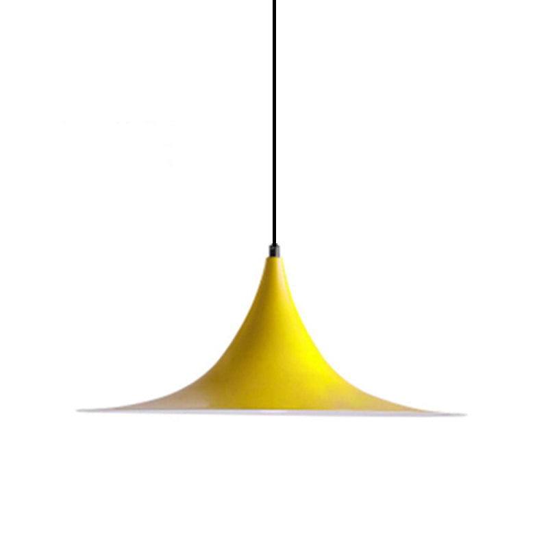 16"/19" W Taavita Simplicity Metal 1 Bright Black/Gray/White Hanging Light - Modern Design with Multiple Color Options