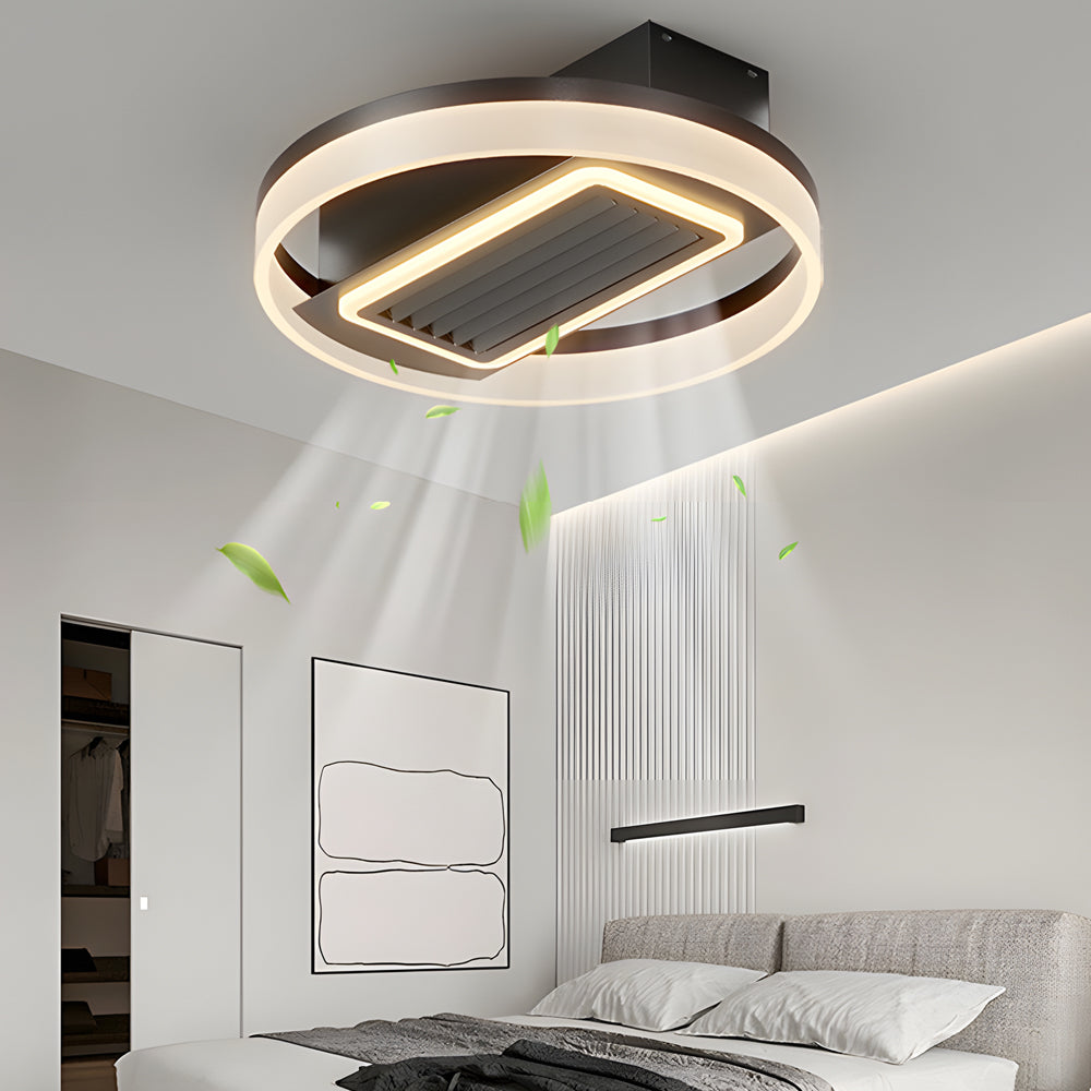 19.7 In. Nordic Taavita Ceiling Fan with 6 Speeds, LED Light, Remote Control