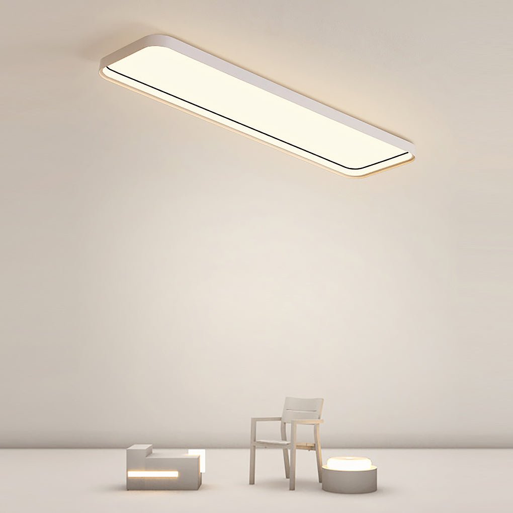 18'' Modern Rectangular Taavita Flush Mount Lighting with Remote Control