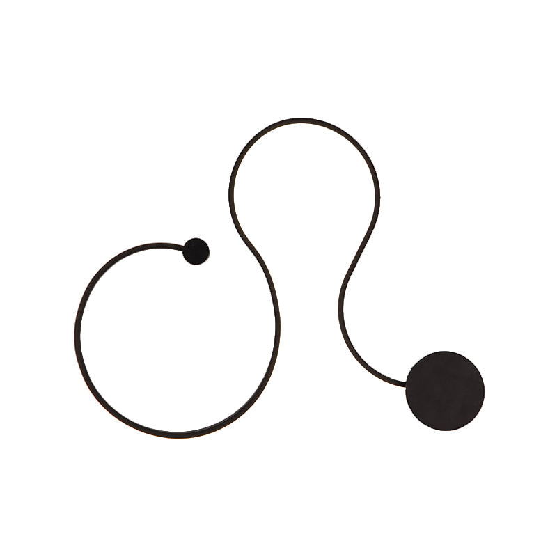 Taavita Wall Light Simple 25.5"/50" W LED Wall Mount in Black, Warm/White Light, Modern Style, for Indoor Use