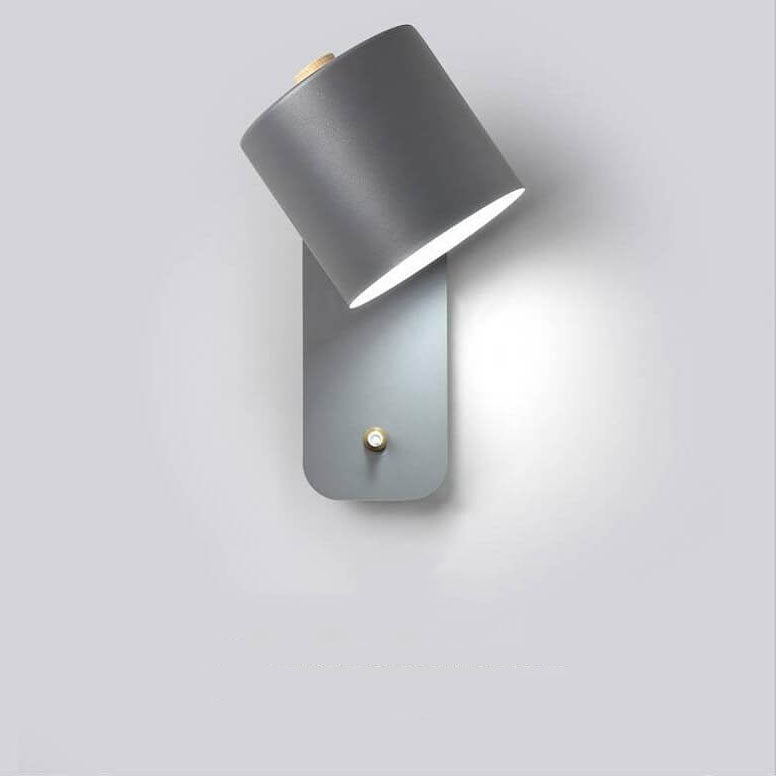Taavita Macaron Cylinder Shape, Rotatable 1-Light Wall Lamp for Living Room and Bedroom
