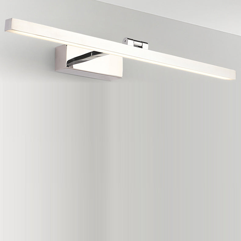 Modern Minimalist Long Iron Aluminum PC LED Vanity Light Wall Lamp for Bathroom