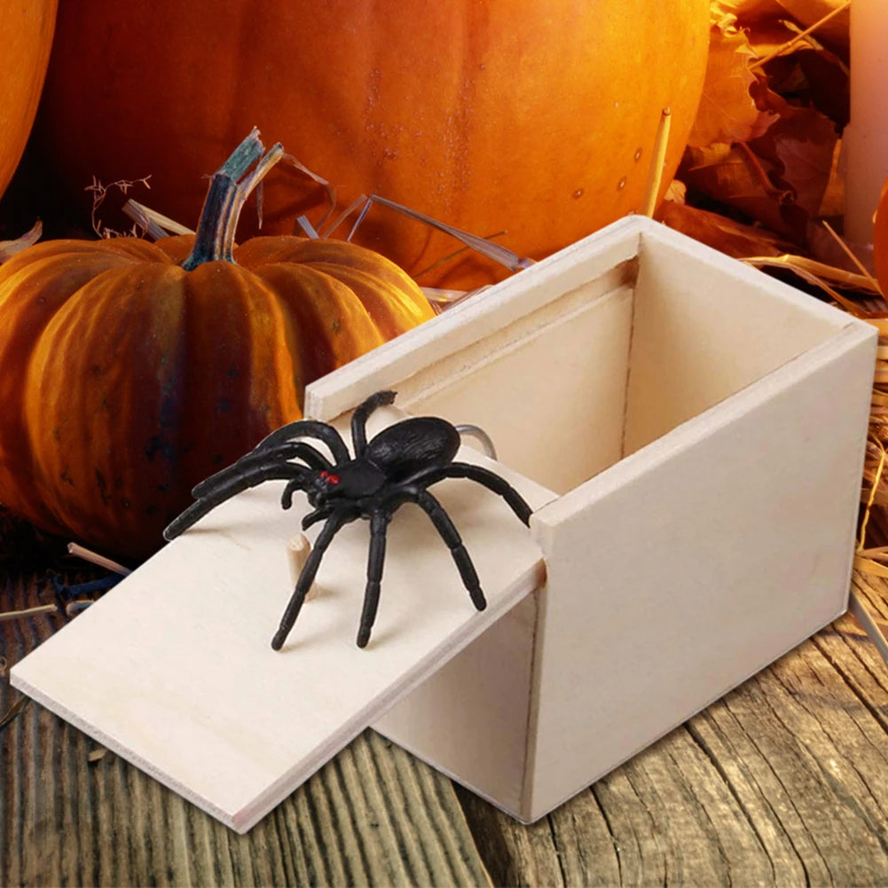 Halloween Spider Prank Box with Realistic Surprise for Spooky Fun