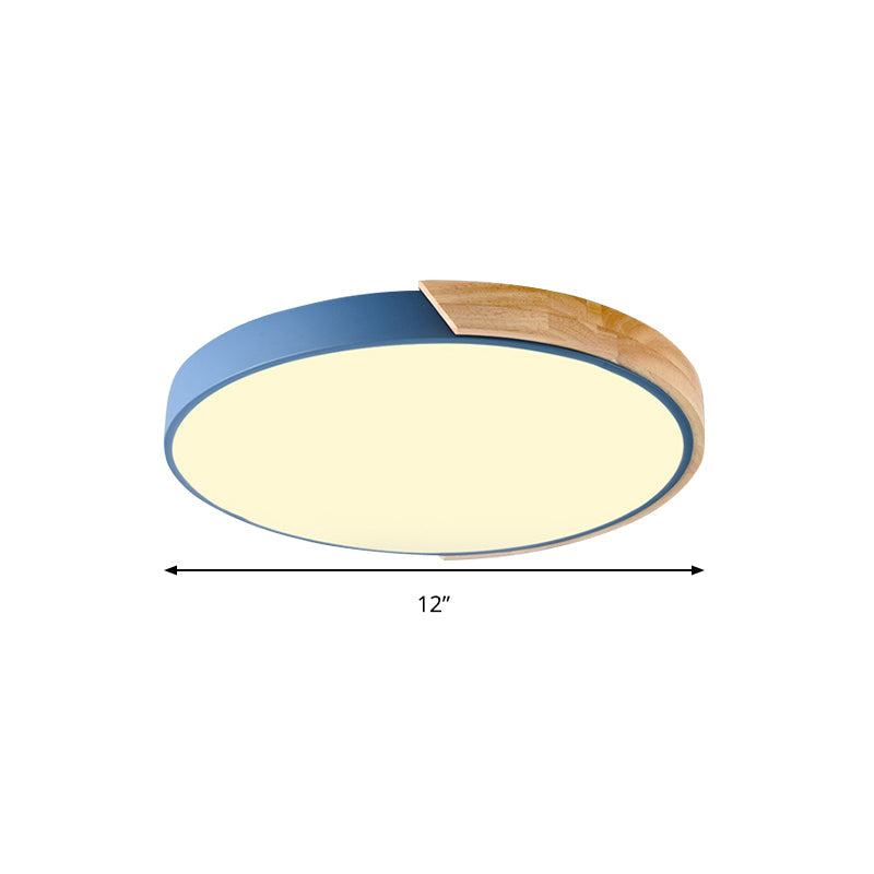 Taavita Circle Flushmount Ceiling Light Acrylic LED Ceiling Lamp for Kindergarten