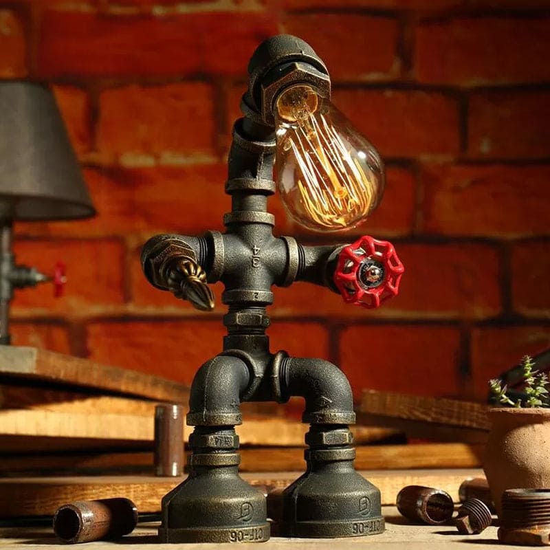 NeonGlow Futuristic Robot Table Lamp for Modern Spaces