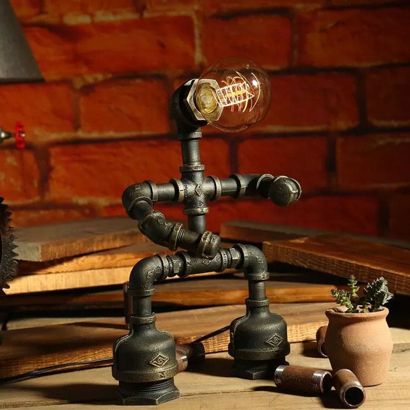 NeonGlow Futuristic Robot Table Lamp for Modern Spaces