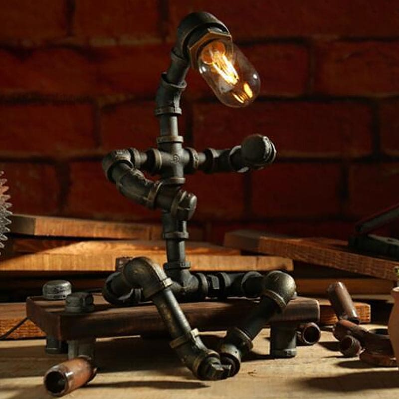 NeonGlow Futuristic Robot Table Lamp for Modern Spaces