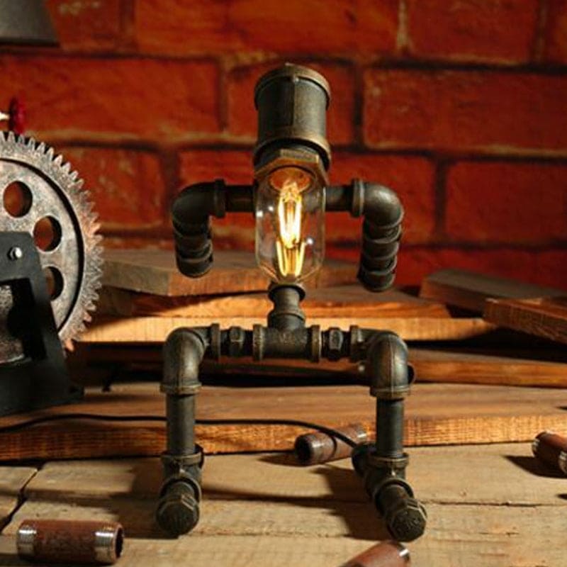 NeonGlow Futuristic Robot Table Lamp for Modern Spaces