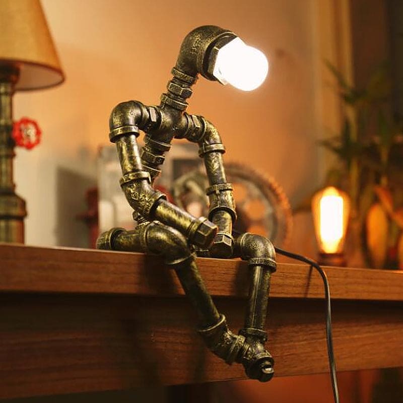 NeonGlow Futuristic Robot Table Lamp for Modern Spaces