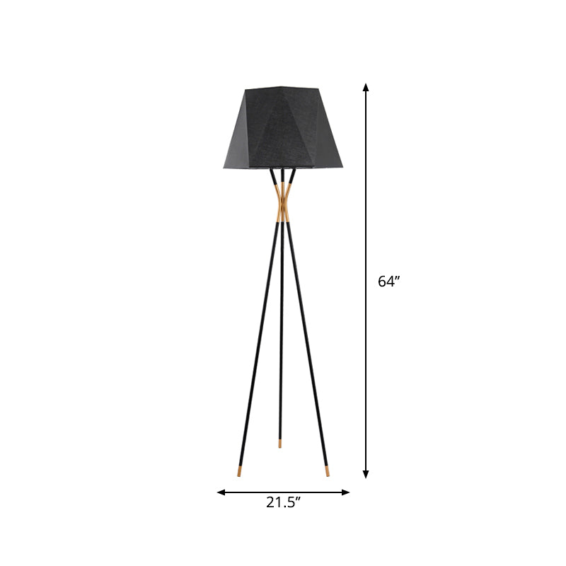 Taavita Linear/ Capsule/ Arch Floor Lamp Designer Metal One Bulb Living Room Lamp in Black, Modern Style, 60-83 Inches Height, E26/E27 Bulb Base