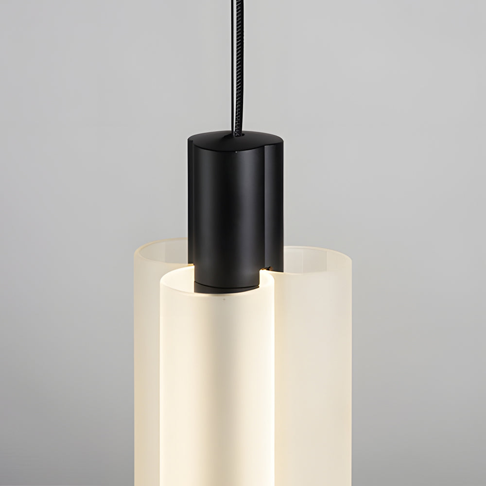 1/2/3 Heads Modern Acrylic Cylinder Pendant Lights: Hanging Lamp in Taavita