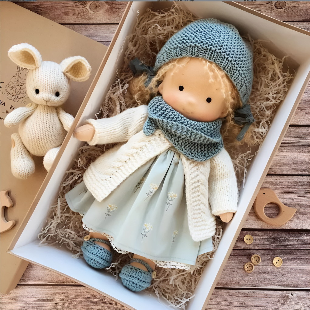 Enchanting Natural Fabric Companion Doll