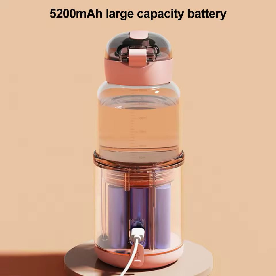 USB Baby Bottle Heating Device - 300ml Borosilicate Glass, 37–55°C, LED Display, 8 Hour