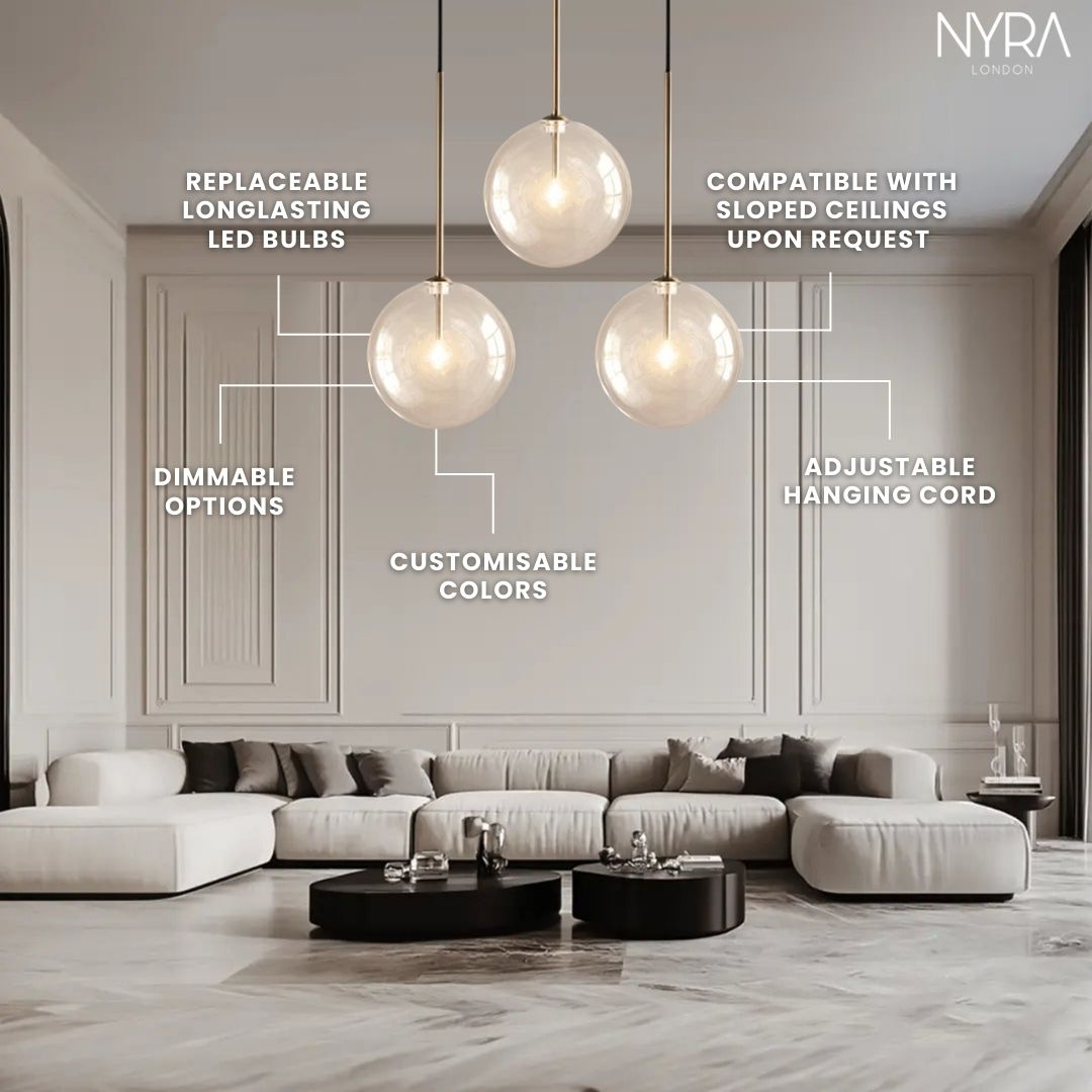 Nordic Glow Glass Pendant Light for Modern Living