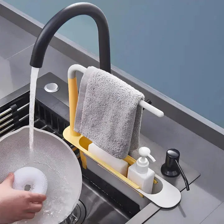 Space-Saving Adjustable Sink Organizer