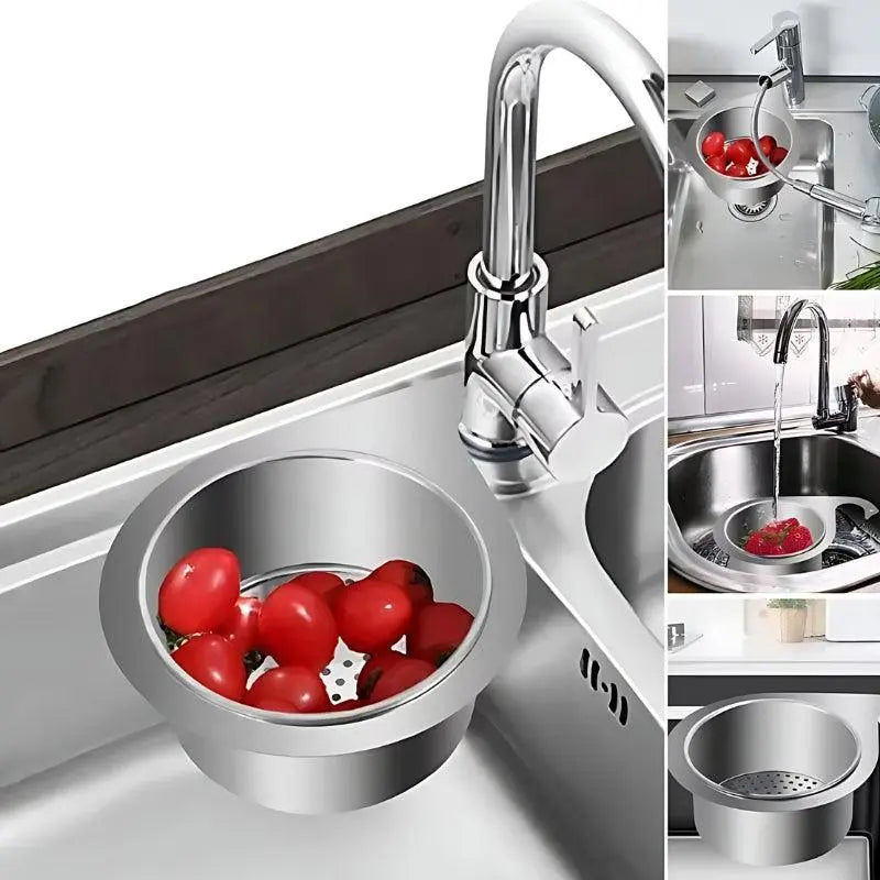 Dual-Pack Space-Saving Sink Strainer for Easy Cleanup