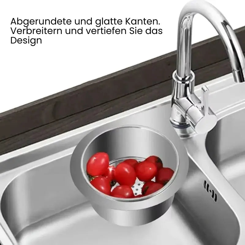 Dual-Pack Space-Saving Sink Strainer for Easy Cleanup