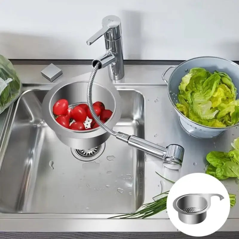 Dual-Pack Space-Saving Sink Strainer for Easy Cleanup
